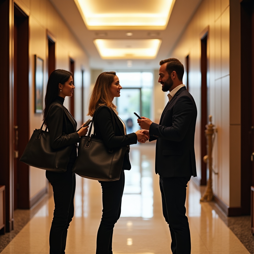Workshop participants arriving and settling in at an in-person financial education session